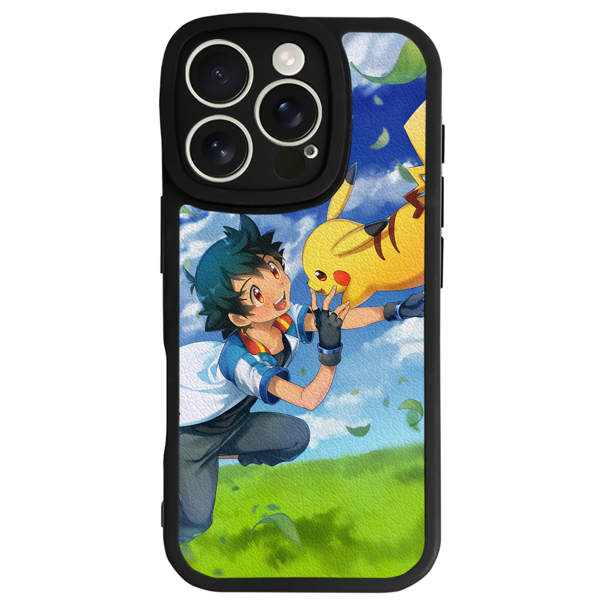 （画像用） ポケットモンスター Pokémon 【iPhone 16シリーズ対応】シリコンスマホケース（レザー調） 材質：シリコン